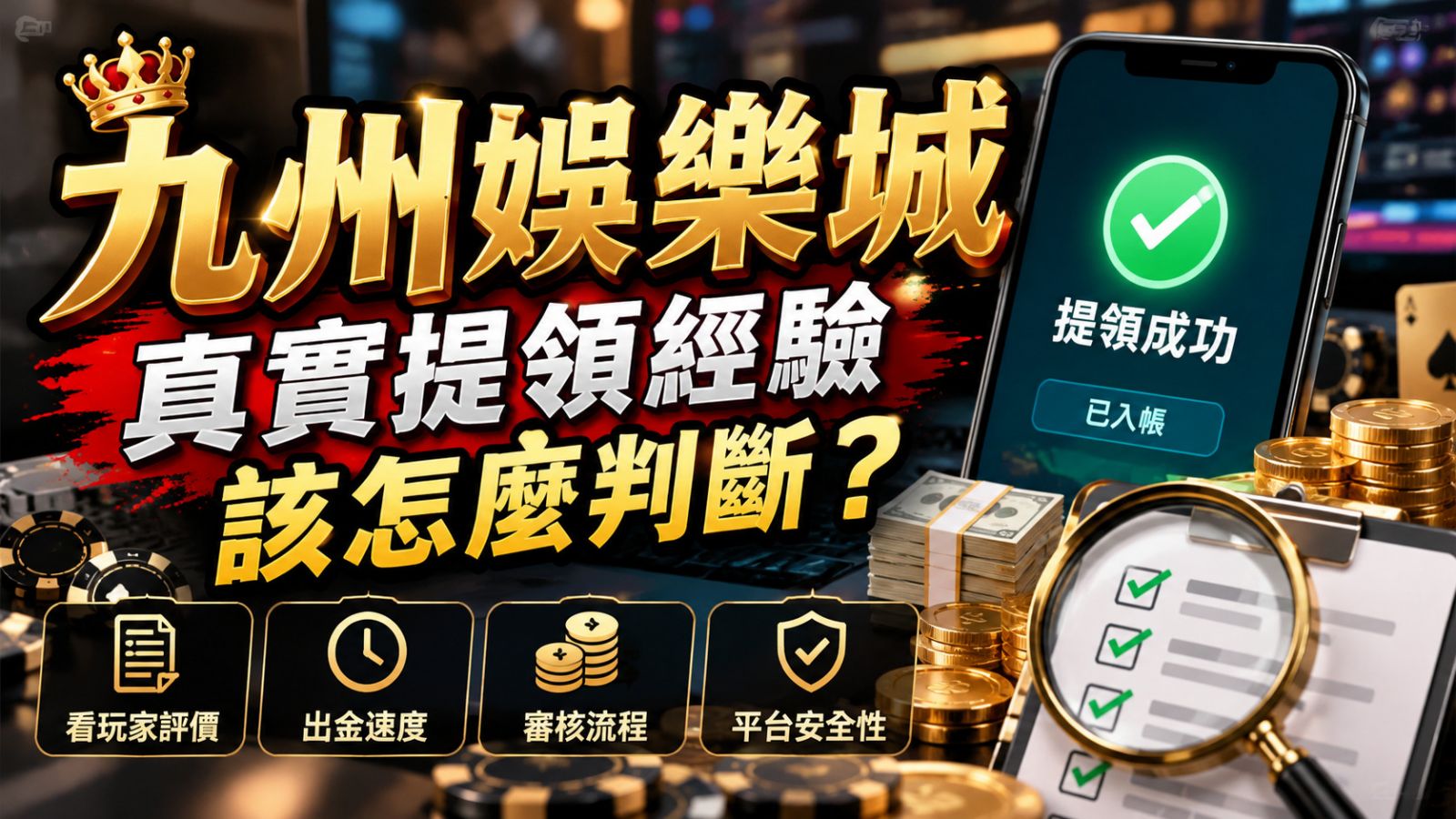 九州娛樂城真實提領經驗該怎麼判斷